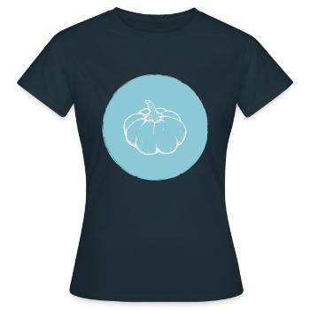 Citrouille - T-shirt Femme - marine - Devant - AI Model Female 172 dark (172cm)