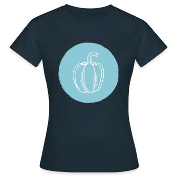 Paprika - Frauen T-Shirt - Navy - Vorne - AI Model Female 172 dark (172cm)