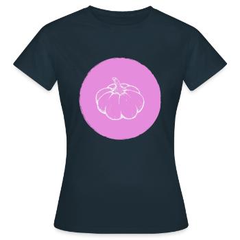 Citrouille - T-shirt Femme - marine - Devant - AI Model Female 172 dark (172cm)