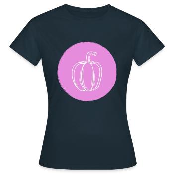 Paprika - Frauen T-Shirt - Navy - Vorne - AI Model Female 172 dark (172cm)