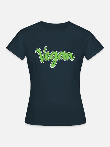 Vegan - Frauen T-Shirt - Navy