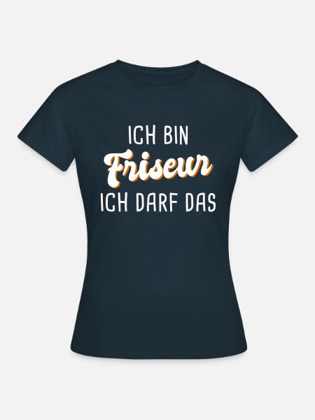 Friseur - Frauen T-Shirt - Navy