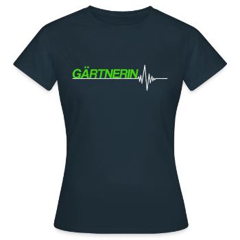 Gärtnerin - Frauen T-Shirt - Navy - Vorne - AI Model Female 172 dark (172cm)