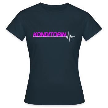Konditorin - Frauen T-Shirt - Navy - Vorne - AI Model Female 172 dark (172cm)