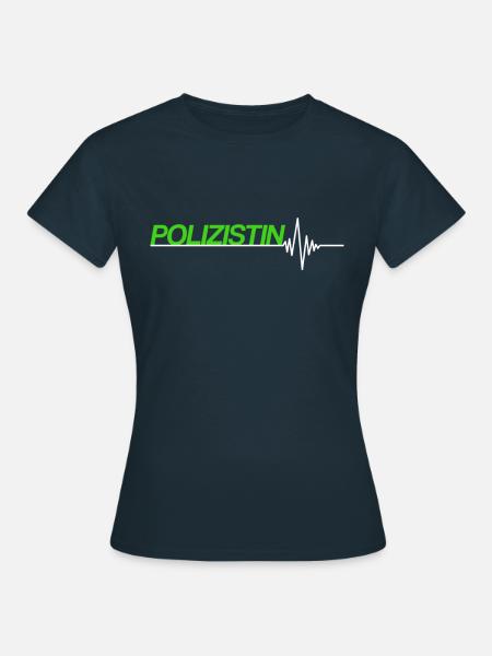 Polizistin - Frauen T-Shirt - Navy