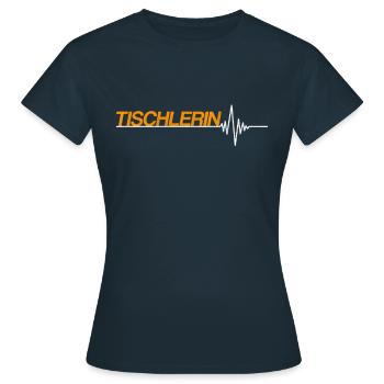 Tischlerin - Frauen T-Shirt - Navy - Vorne - AI Model Female 172 dark (172cm)