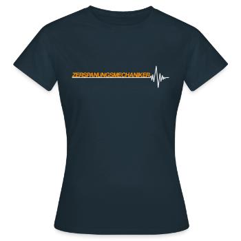 Cutting machine operator - Women's T-Shirt - navy - Front - AI Model Female 172 dark (172cm)