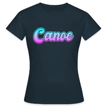 Canoë canoë - T-shirt Femme - marine - Devant - AI Model Female 172 dark (172cm)