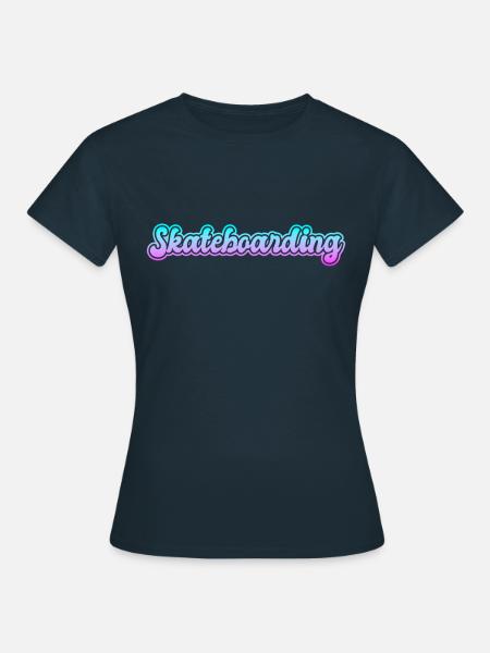 Skateboarding - Frauen T-Shirt - Navy