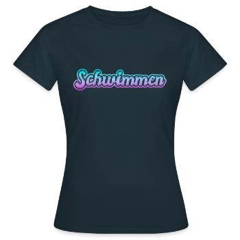 Nager - T-shirt Femme - marine - Devant - AI Model Female 172 dark (172cm)