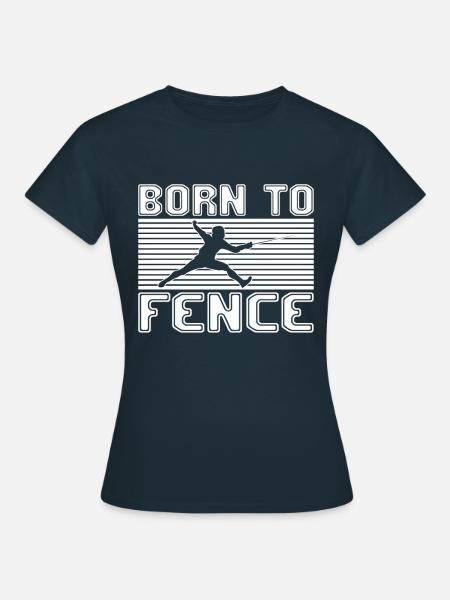 Fechten - Frauen T-Shirt - Navy