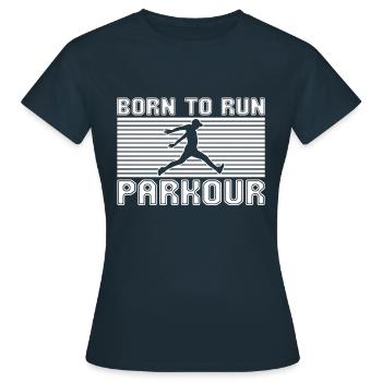 Parkour - T-shirt Femme - marine - Devant - AI Model Female 172 dark (172cm)