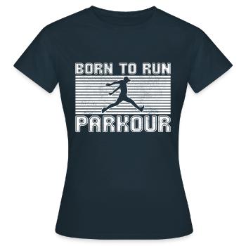 Parkour - T-shirt Femme - marine - Devant - AI Model Female 172 dark (172cm)
