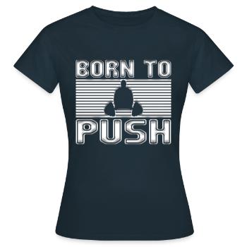 Kraftsport - Frauen T-Shirt - Navy - Vorne - AI Model Female 172 dark (172cm)
