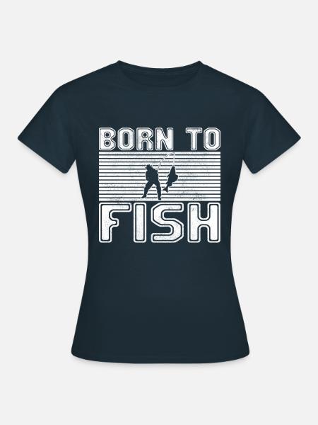Angeln - Frauen T-Shirt - Navy