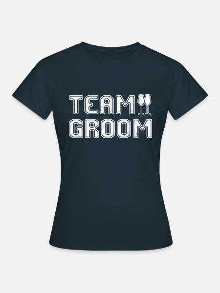 team groom - Frauen T-Shirt - Navy