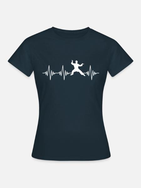 Kampfsport Herzschlag - Frauen T-Shirt - Navy
