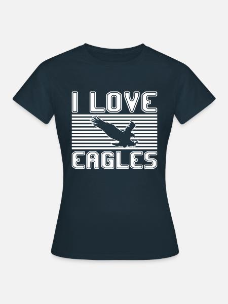 I love eagles - Frauen T-Shirt - Navy