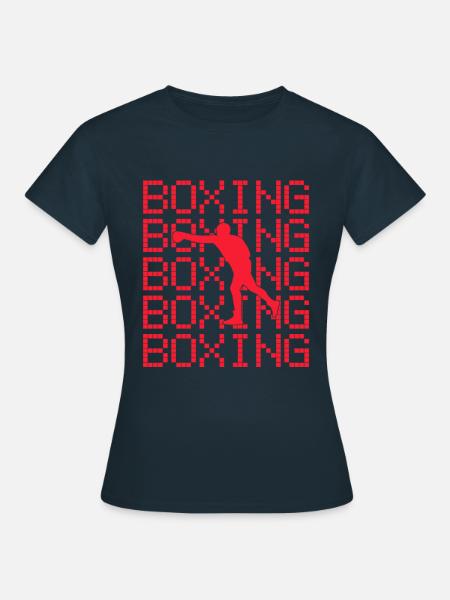 Boxen - Frauen T-Shirt - Navy