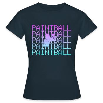 Paintball - T-shirt Femme - marine - Devant - AI Model Female 172 dark (172cm)