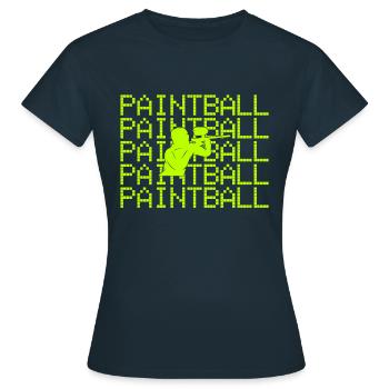 Paintball - T-shirt Femme - marine - Devant - AI Model Female 172 dark (172cm)