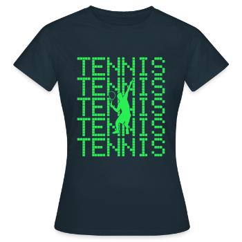 Tennis - T-shirt Femme - marine - Devant - AI Model Female 172 dark (172cm)