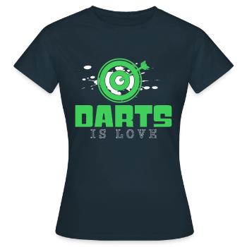 Fléchettes Disant - T-shirt Femme - marine - Devant - AI Model Female 172 dark (172cm)
