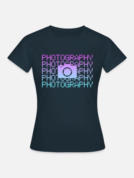 Fotografie - Frauen T-Shirt - Navy