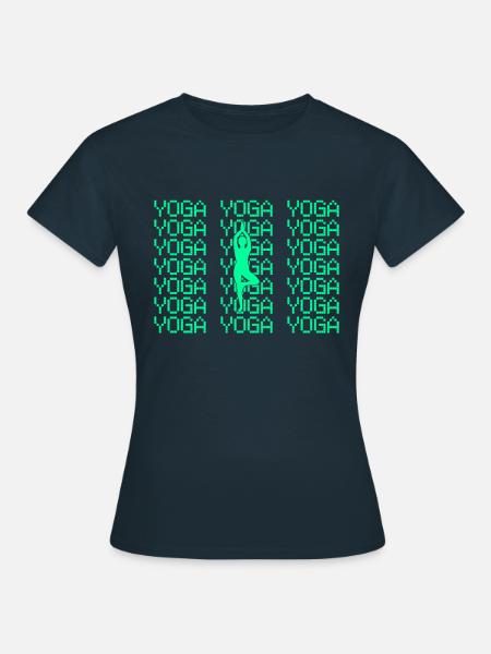 Yoga - Frauen T-Shirt - Navy