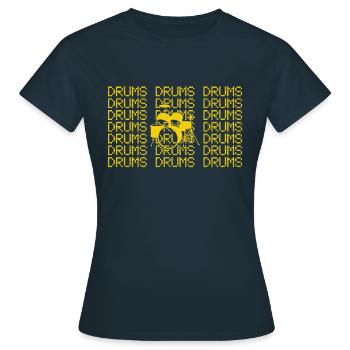 Percussion - Women's T-Shirt - navy - Front - AI Model Female 172 dark (172cm)