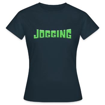 faire du jogging - T-shirt Femme - marine - Devant - AI Model Female 172 dark (172cm)