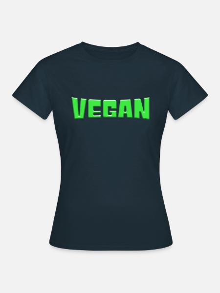 Vegan - Frauen T-Shirt - Navy