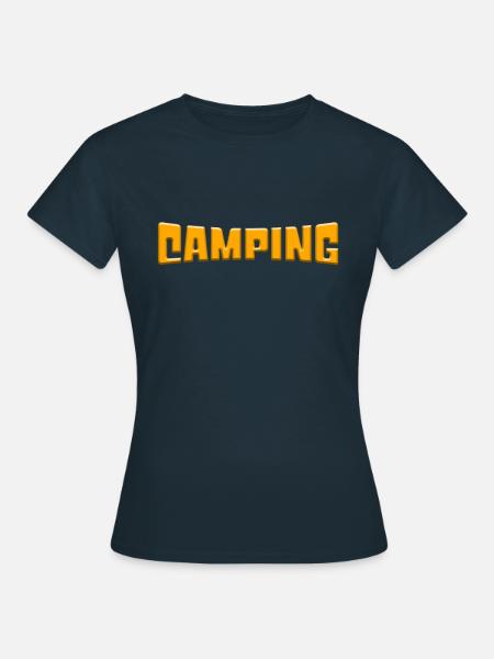Camping - Frauen T-Shirt - Navy