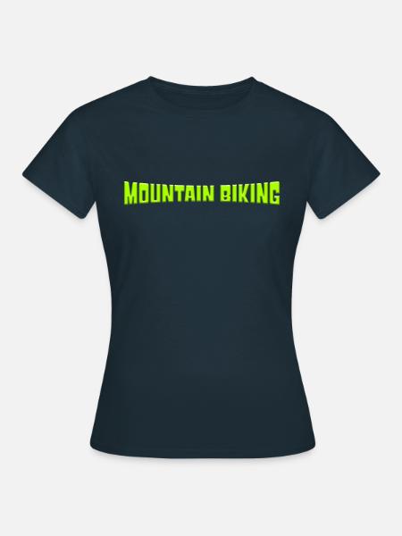 Mountain biking - Frauen T-Shirt - Navy