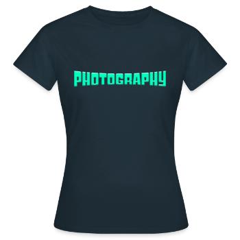 Photography - Women's T-Shirt - navy - Front - AI Model Female 172 dark (172cm)