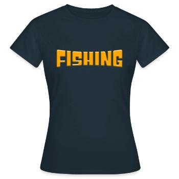 Angling - Women's T-Shirt - navy - Front - AI Model Female 172 dark (172cm)