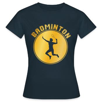 Badminton - T-shirt Femme - marine - Devant - AI Model Female 172 dark (172cm)