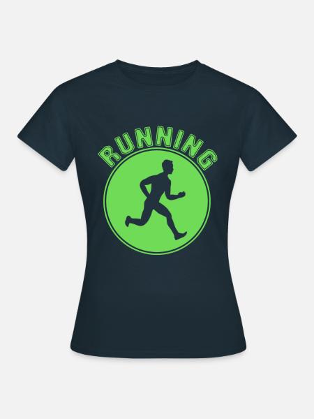 Joggen - Frauen T-Shirt - Navy