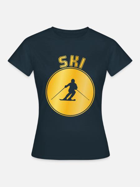 Ski - Frauen T-Shirt - Navy