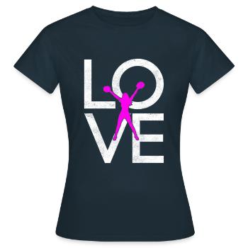 cheerleading - T-shirt Femme - marine - Devant - AI Model Female 172 dark (172cm)