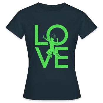 Badminton - T-shirt Femme - marine - Devant - AI Model Female 172 dark (172cm)