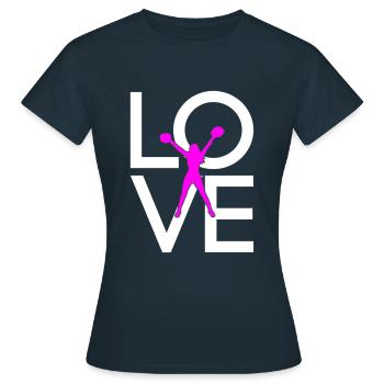 cheerleading - T-shirt Femme - marine - Devant - AI Model Female 172 dark (172cm)
