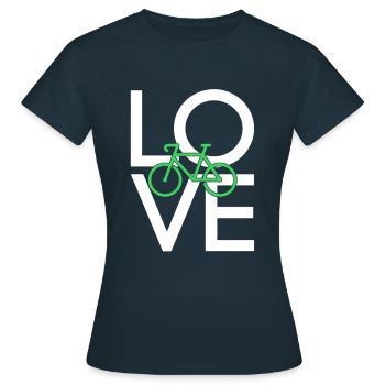 Bicyclette - T-shirt Femme - marine - Devant - AI Model Female 172 dark (172cm)