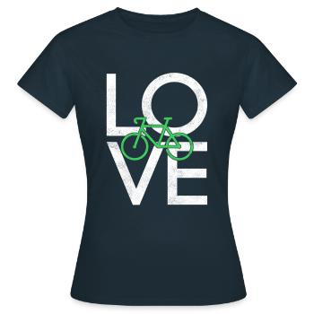 Bicyclette - T-shirt Femme - marine - Devant - AI Model Female 172 dark (172cm)