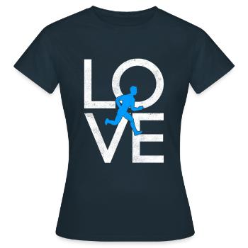 Faire du jogging - T-shirt Femme - marine - Devant - AI Model Female 172 dark (172cm)