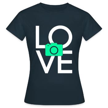 Photography - Women's T-Shirt - navy - Front - AI Model Female 172 dark (172cm)