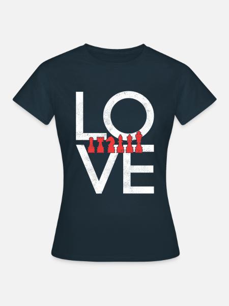 Schach - Frauen T-Shirt - Navy