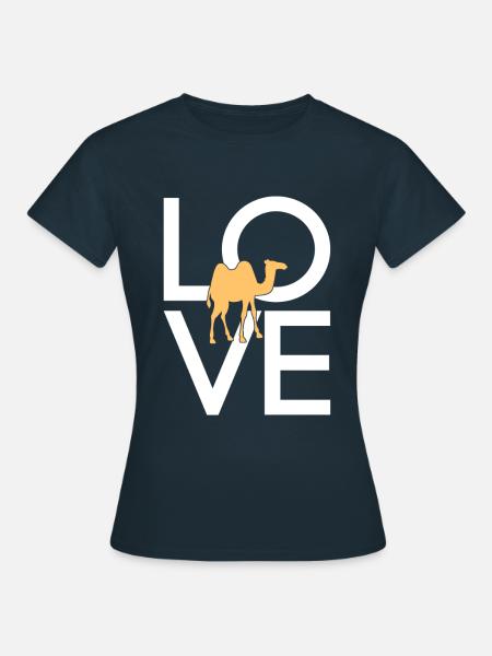 Kamel - Frauen T-Shirt - Navy
