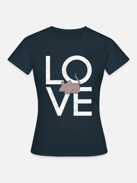 Maus - Frauen T-Shirt - Navy