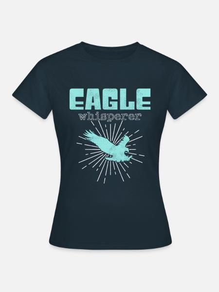 Adler Flüsterer - Frauen T-Shirt - Navy